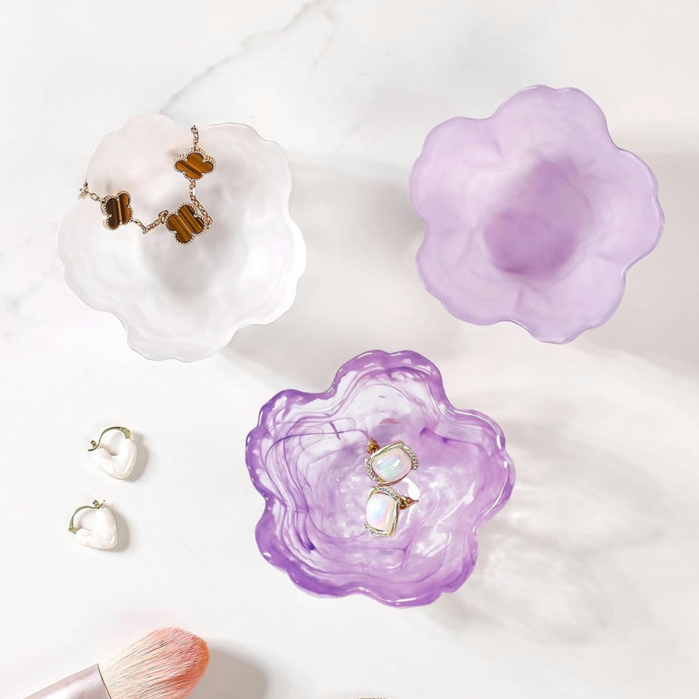 Mother's Day Gift Jewelry Holder Flower Dish Ring Storage Tray