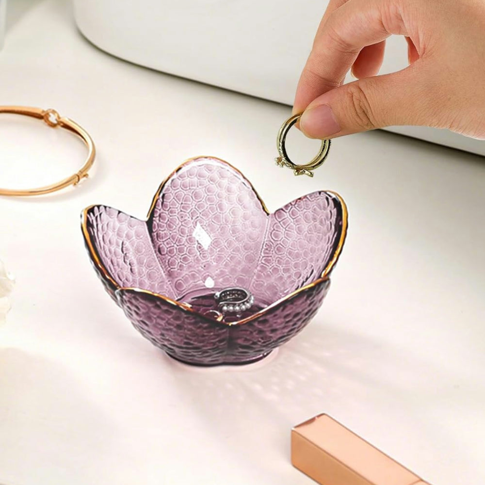 Mother's Day Gift Jewelry Holder Flower Dish Ring Storage Tray