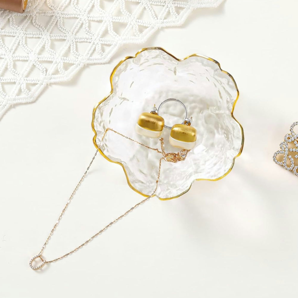 Mother's Day Gift Jewelry Holder Flower Dish Ring Storage Tray