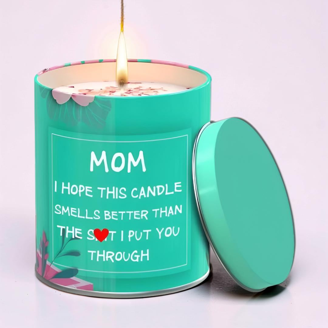 Mother's Day Scented Candle Gift Glass Jar Decoration Aromatherapy