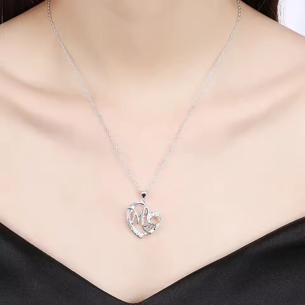 Moederdag Ketting Dames Hart Hanger Met Tekst Sieraad Cadeau