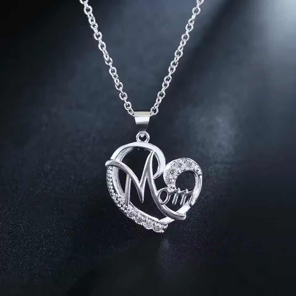 Moederdag Ketting Dames Hart Hanger Met Tekst Sieraad Cadeau