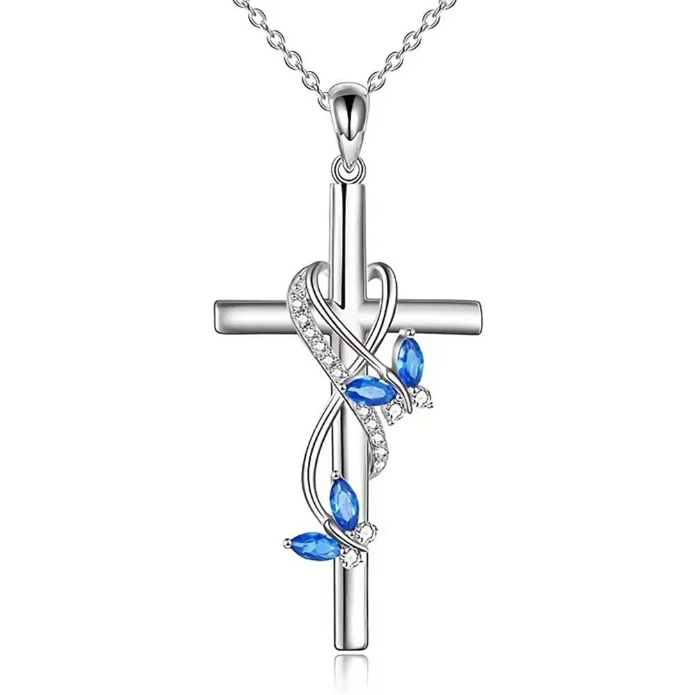 Moederdag Ketting Dames Kruis Hanger Strik Design Sieraad