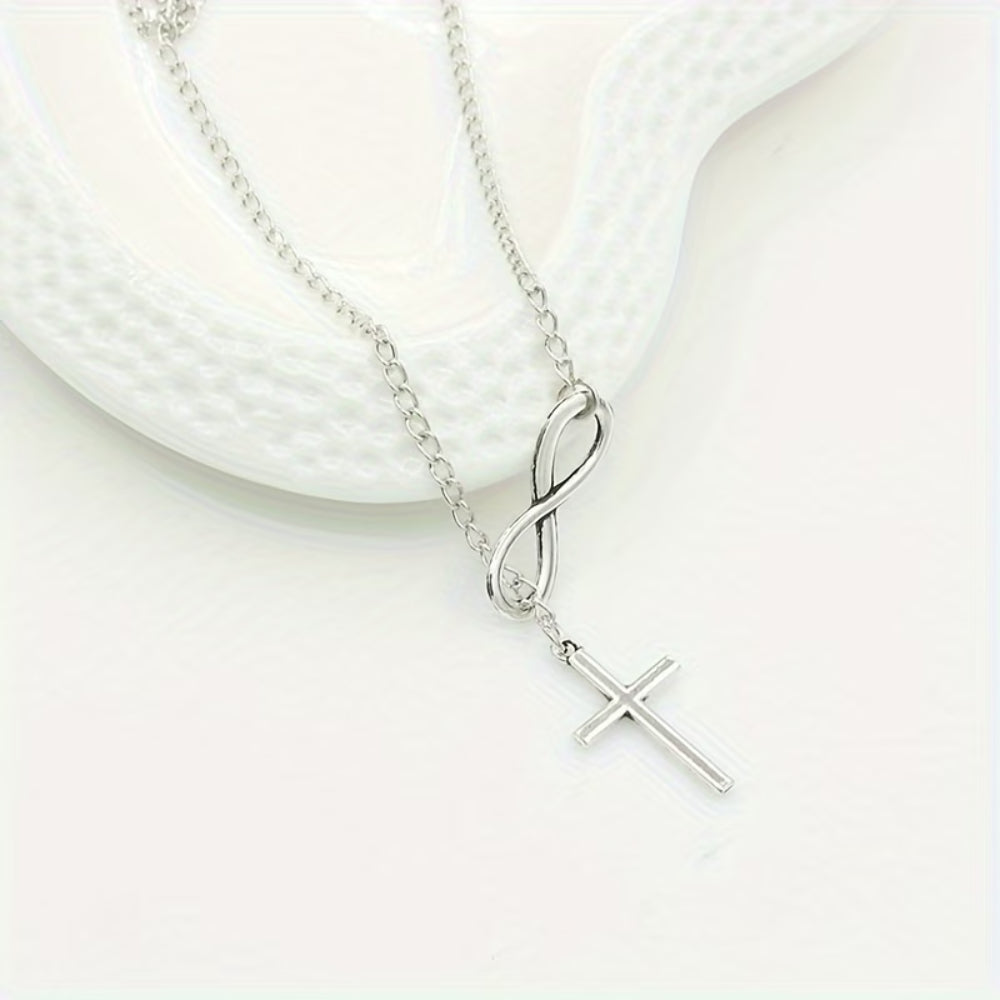 Moederdag Ketting Dames Kruis Infinity Hanger Lariat Sieraad