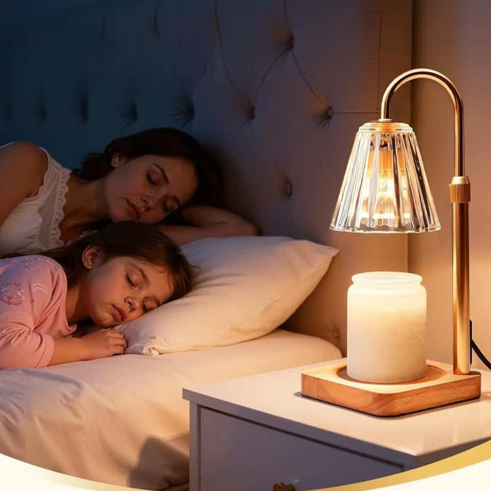 Lâmpada de Dia da Mãe Aquecedor de Vela Elétrico Regulável com Temporizador Decoração