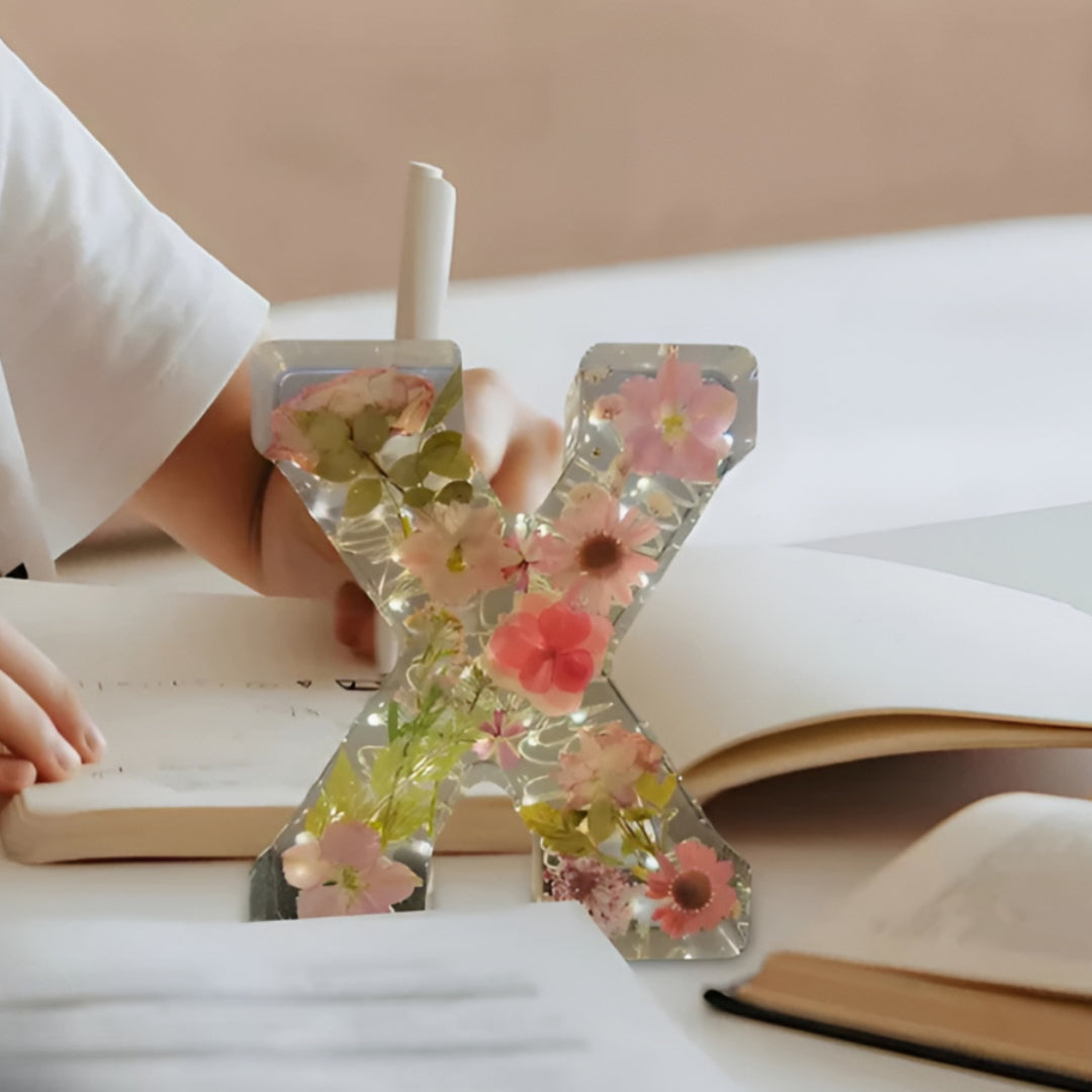 Mother's Day LED Letter Lamp Flower Decoration Night Light Personalized