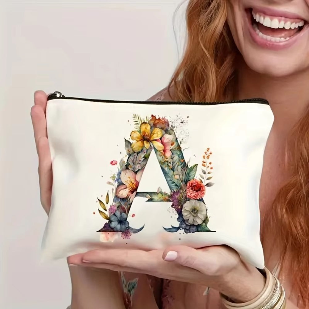 Bolso de Maquillaje para el Día de la Madre con Iniciales, Regalo para Mujeres, Bolsa de Viaje