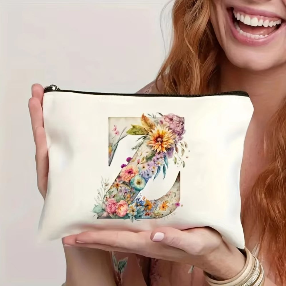 Borsa Trucco Donna Lettera Iniziale Beauty Case Viaggio
