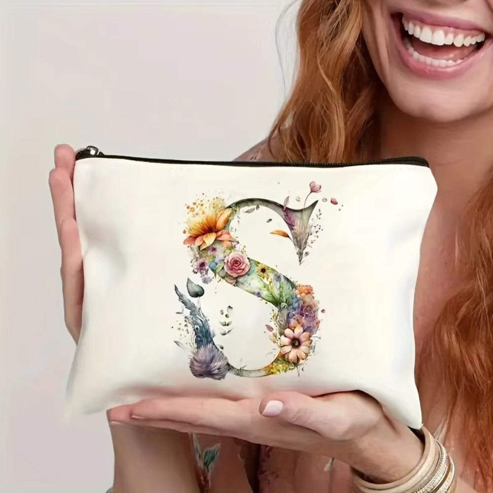 Bolso de Maquillaje para el Día de la Madre con Iniciales, Regalo para Mujeres, Bolsa de Viaje