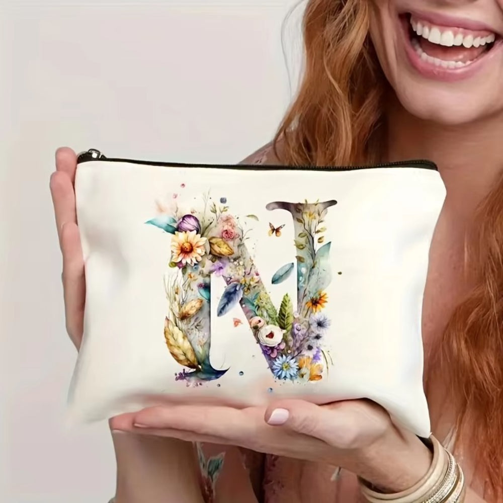 Borsa Trucco Donna Lettera Iniziale Beauty Case Viaggio