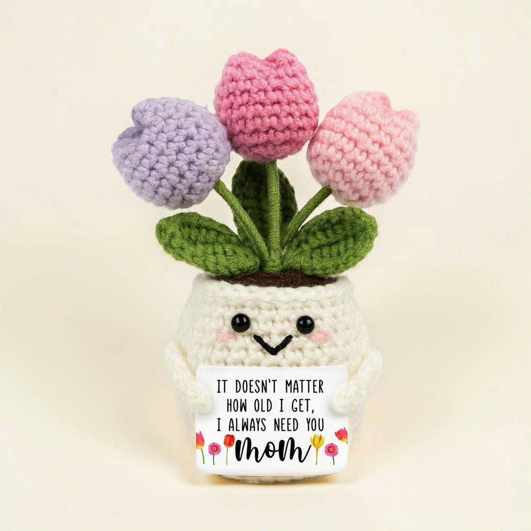 Mother's Day Mom Crocheted Flowers Decoration Handmade