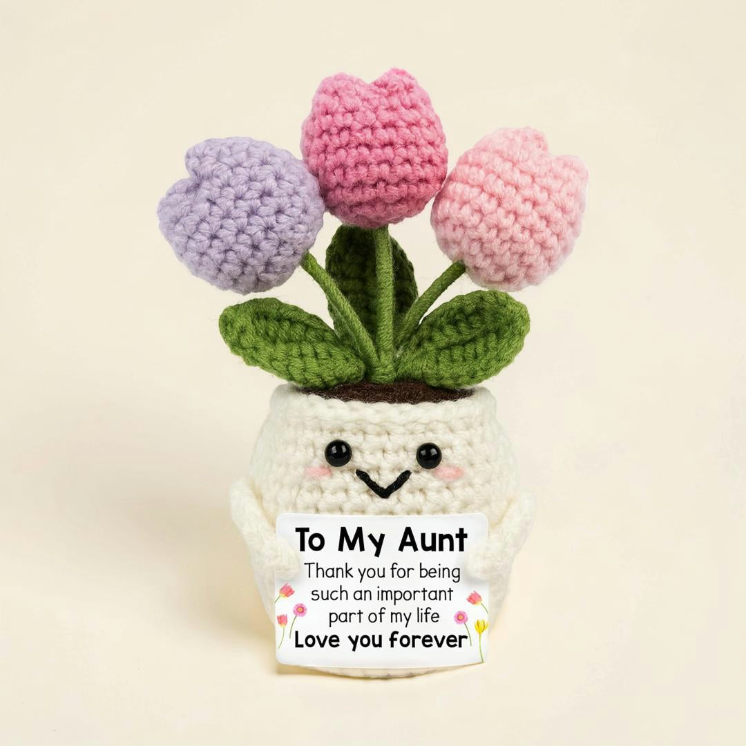 Mother's Day Mom Crocheted Flowers Decoration Handmade