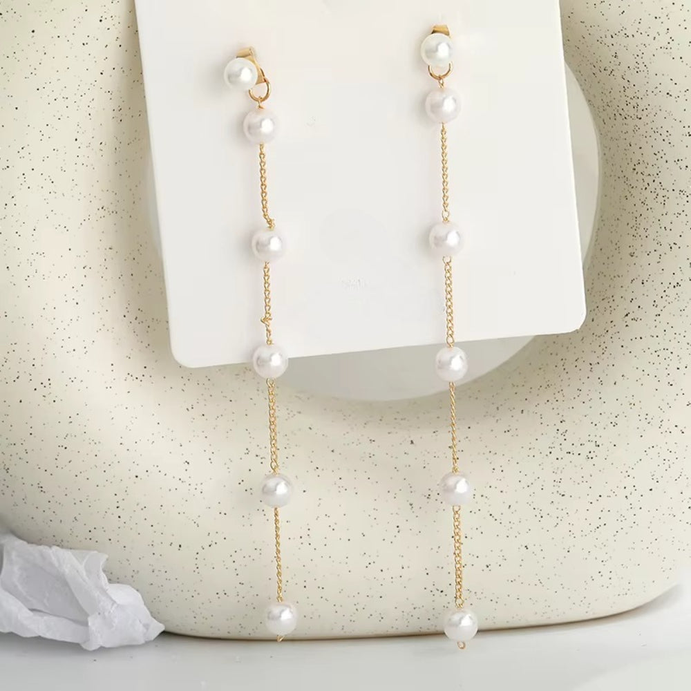 Moederdag Oorbellen Parel Hangers Studs Elegant Cadeau - Image 2
