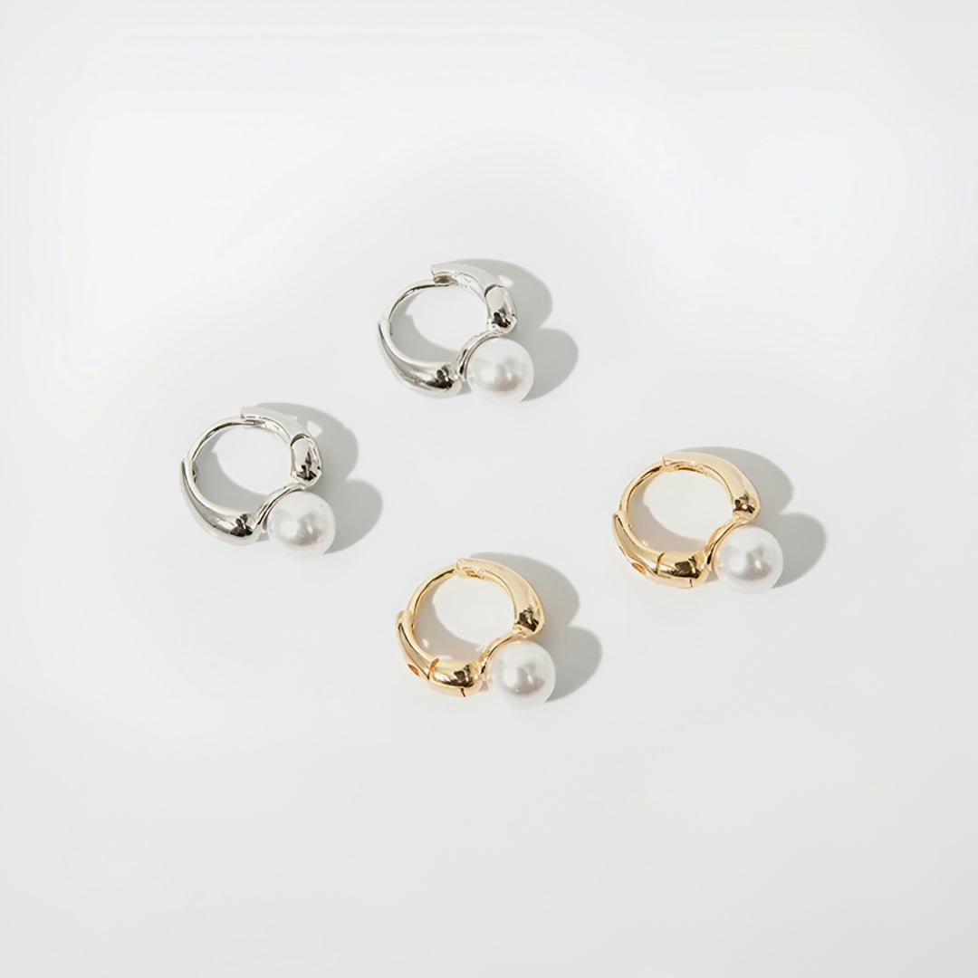 Moederdag Oorbellen Parel Hoops Elegant Minimalistisch Cadeau - Image 6