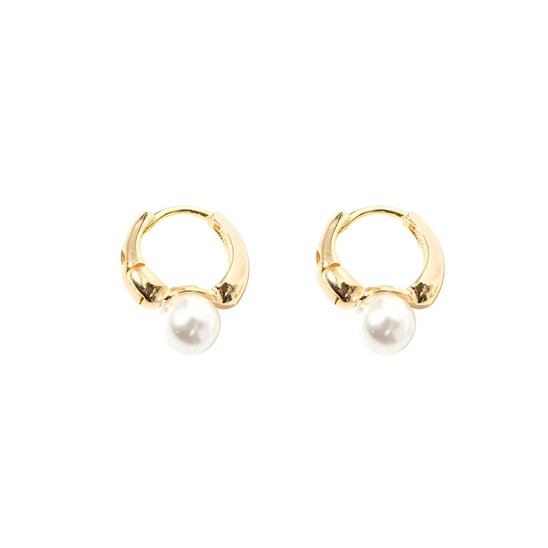 Moederdag Oorbellen Parel Hoops Elegant Minimalistisch Cadeau - Image 7