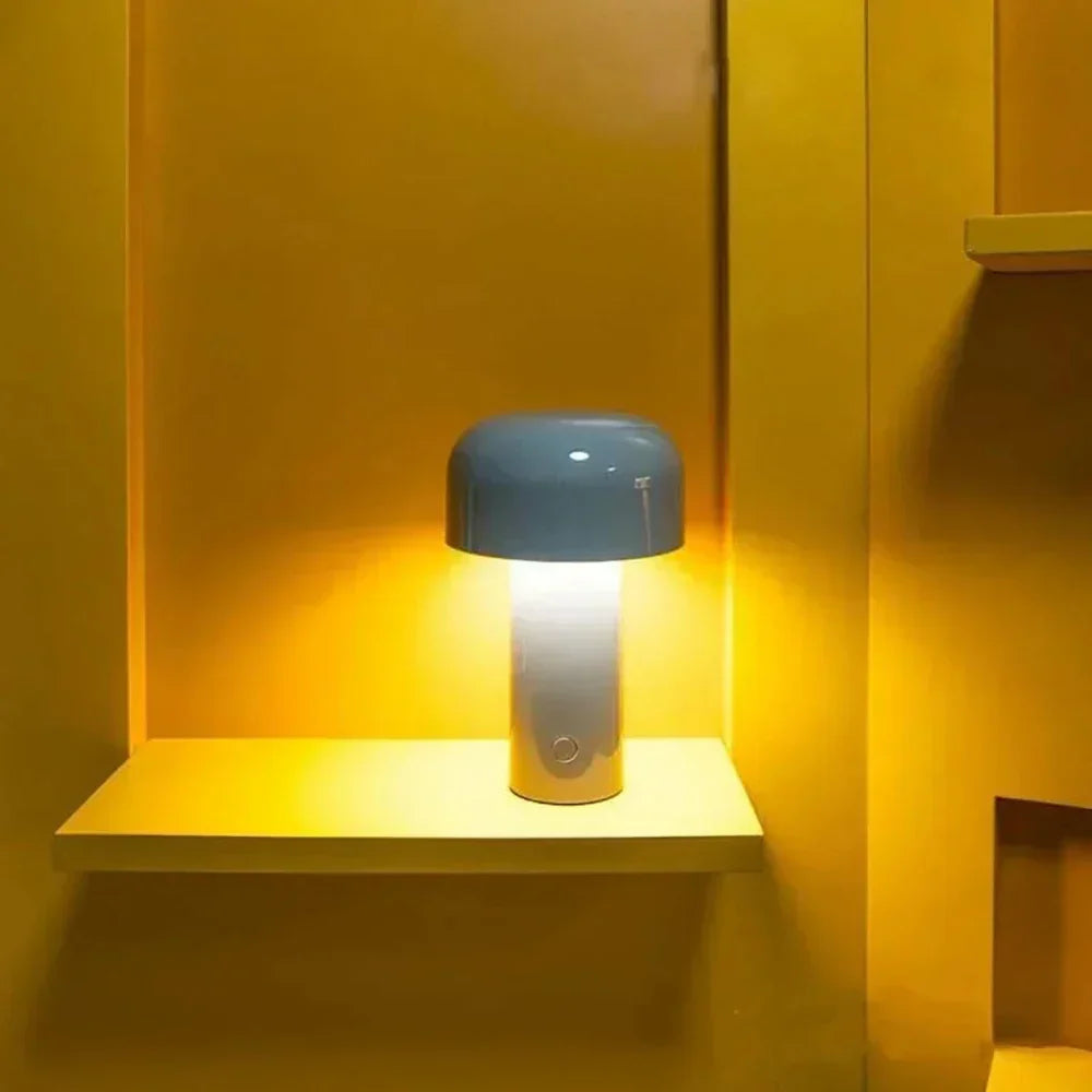 GlowMush - Rechargeable LED Table Lamp, Wireless Mushroom Lamp