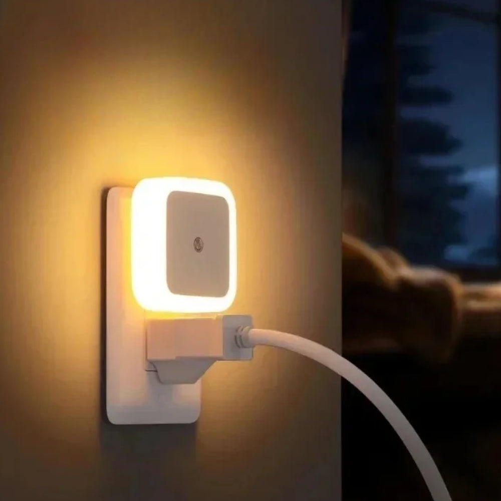 Night Light Plug Sensor LED Automatic Wall Lamp