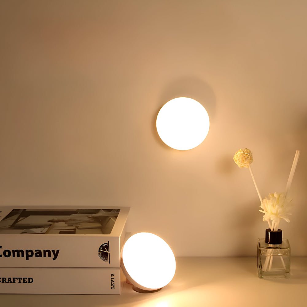 Lámpara nocturna con sensor de movimiento, luz LED inalámbrica de pared