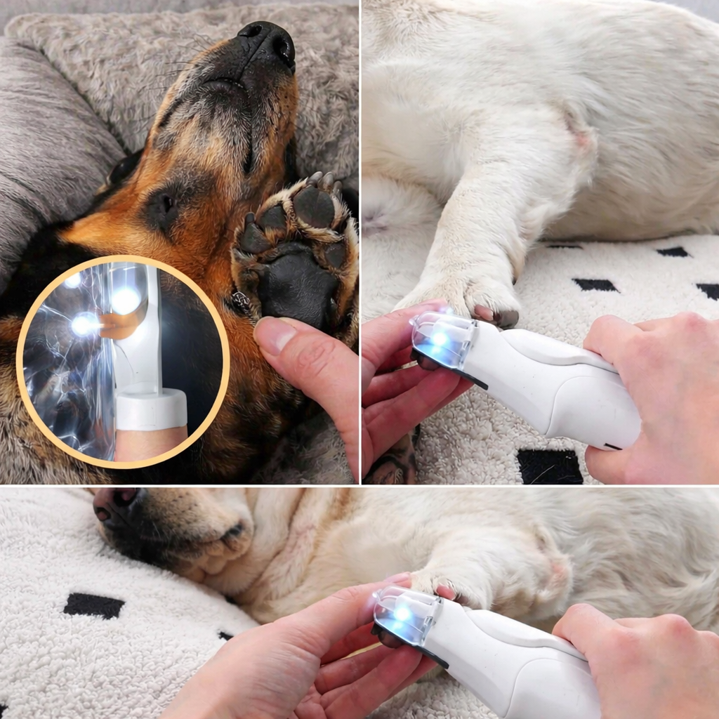 Electric Nail Clipper and File for Dog and Cat Pet Care
