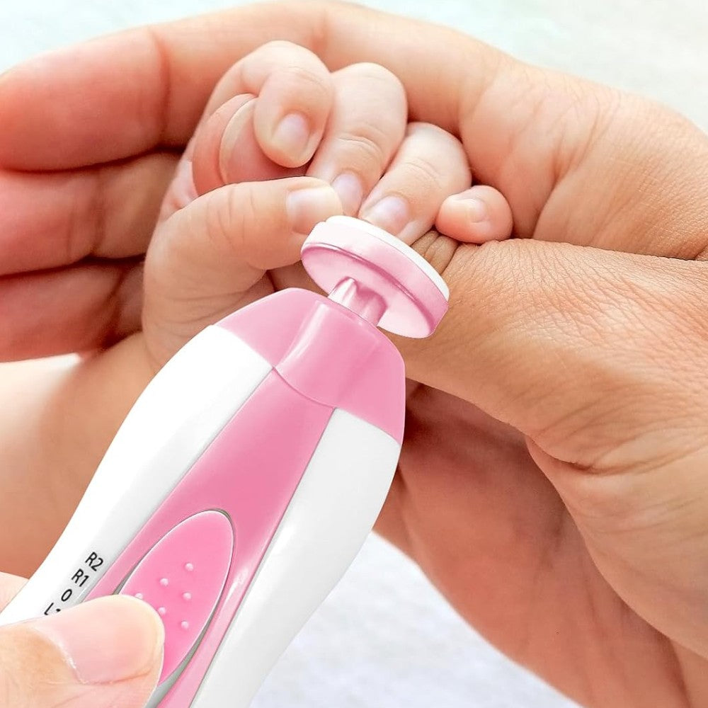 Set de cuidado eléctrico seguro, silencioso y para bebés con lima de uñas