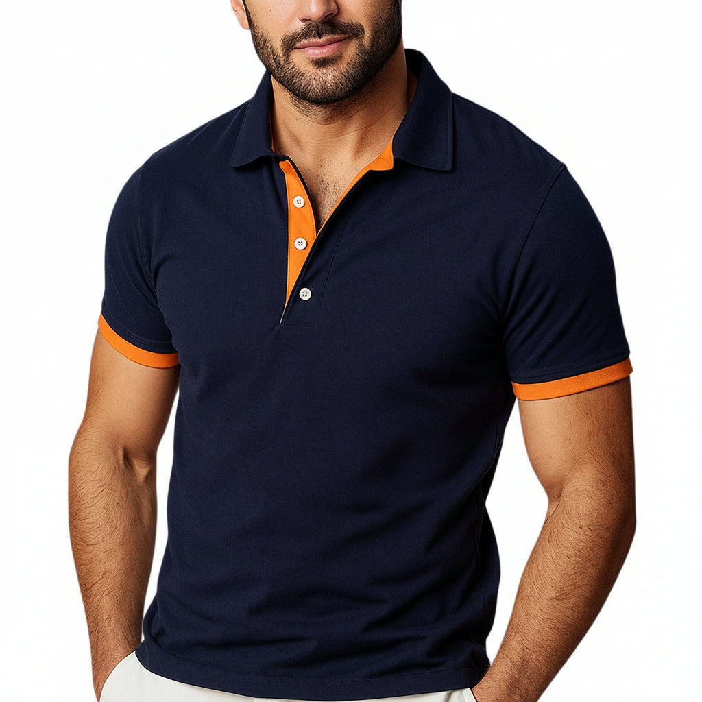 Polo Uomo Classica Casual Uso Quotidiano