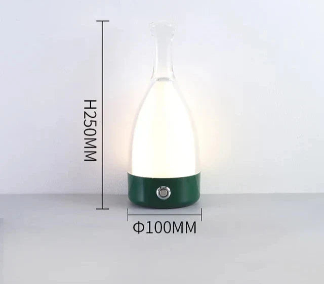 LuxeGlow - Modern Bottle Table Lamp with Dimmable LED Lighting