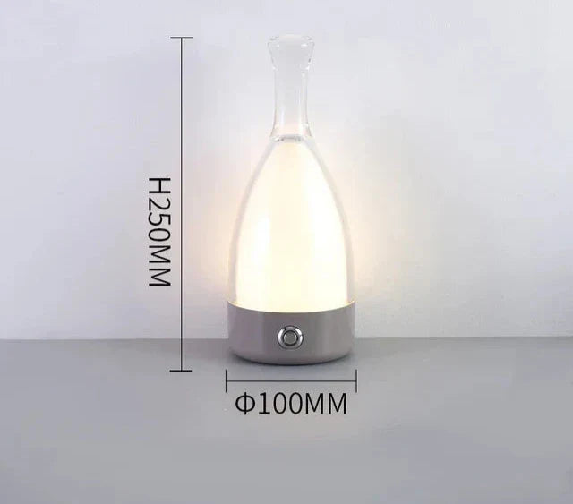 LuxeGlow - Modern Bottle Table Lamp with Dimmable LED Lighting