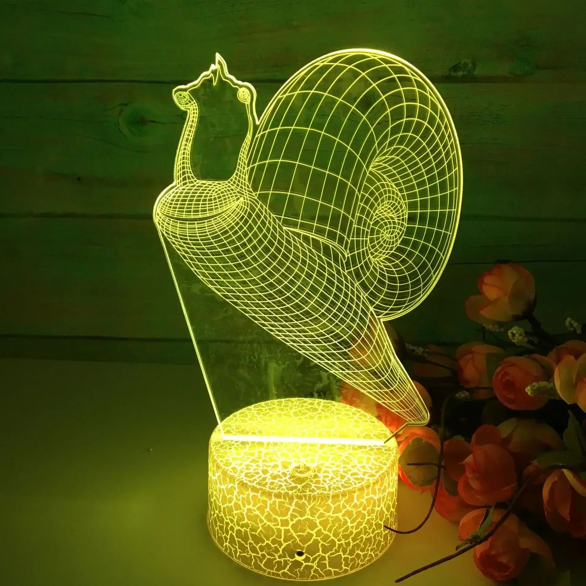 GlowSnail - 3D LED Night Light with Color Change and Dimmable Function