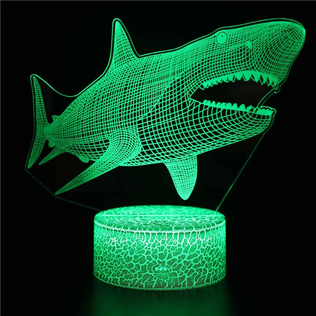 AquaGlow – 3D LED Night Lamp with Whale Illusion for Children's Rooms