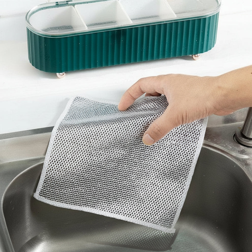 Non-Scratch Nylon Dishcloths for Kitchen Cleaning and Scrubbing 3