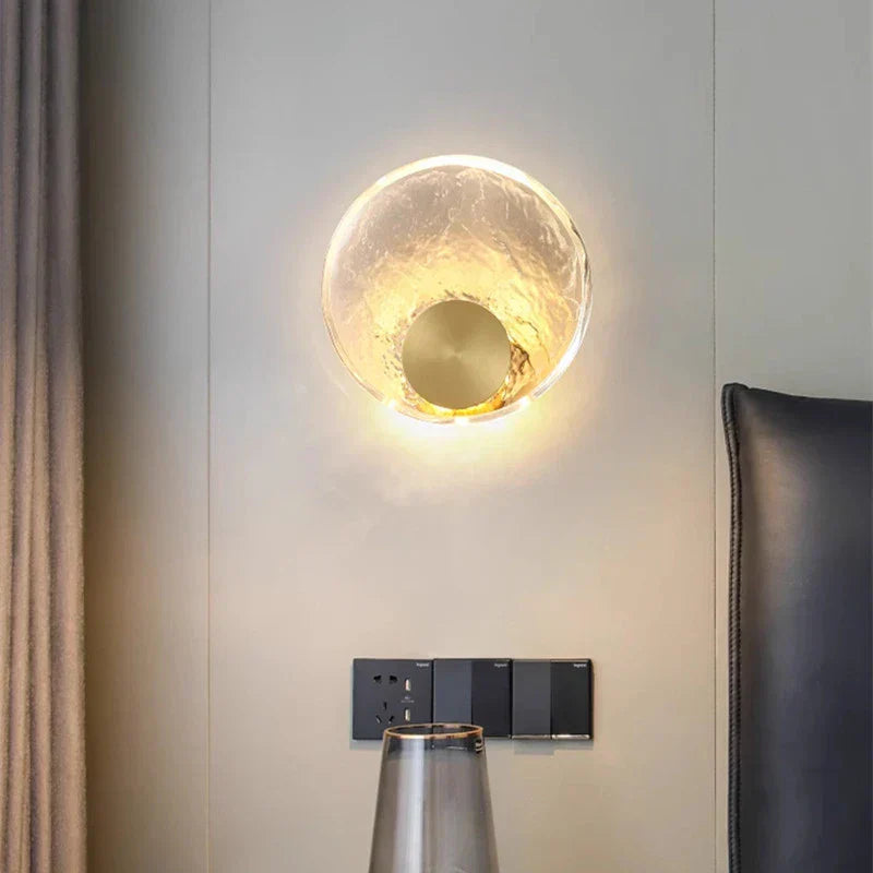 CrystalRing - Elegant LED Ring Wall Lamp with Glass Details – Modern Design