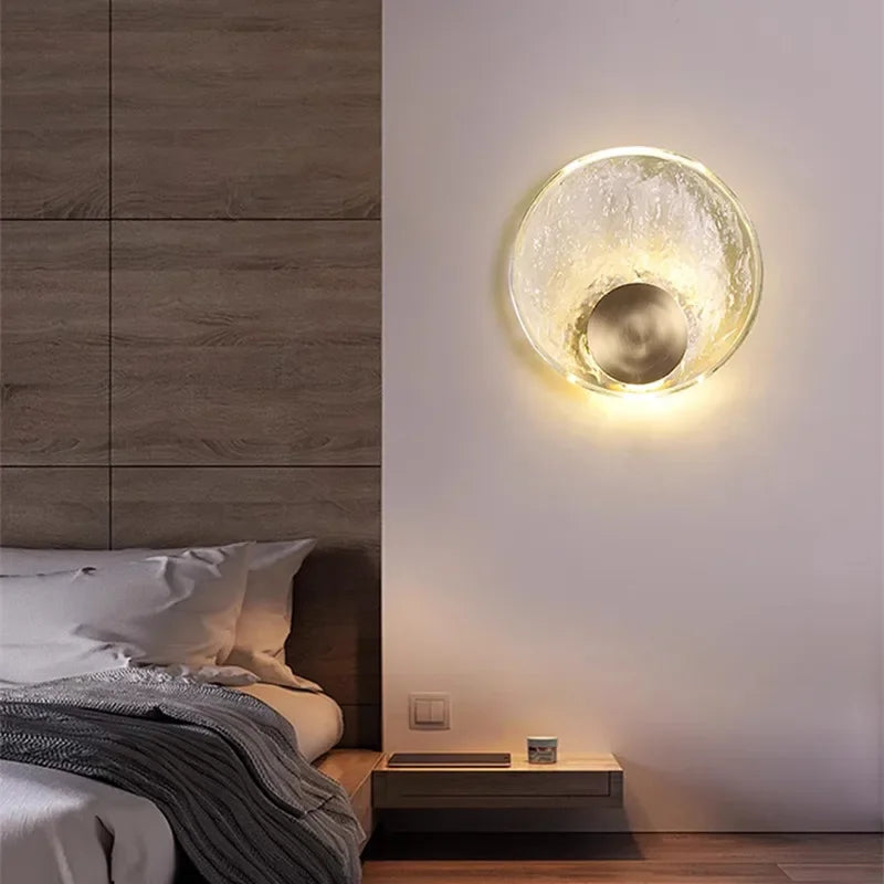 CrystalRing - Elegant LED Ring Wall Lamp with Glass Details – Modern Design