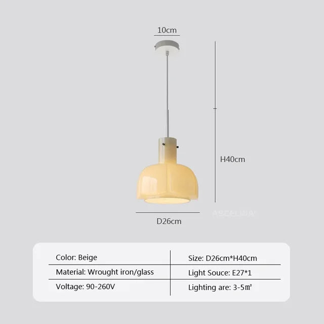 Elegância Medieval - Candeeiro Suspenso Transparente