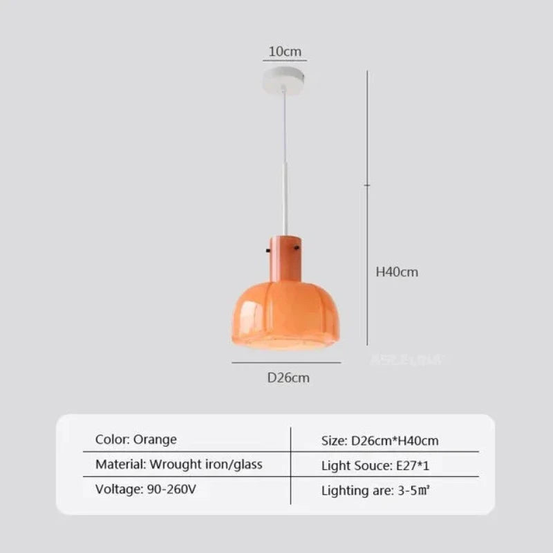 Elegância Medieval - Candeeiro Suspenso Transparente