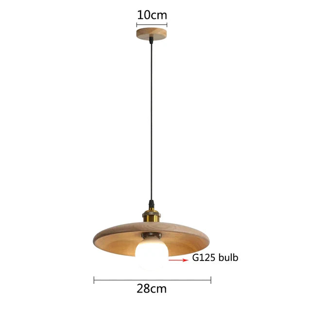 ScandiGlow - Rustieke Houten Hanglamp