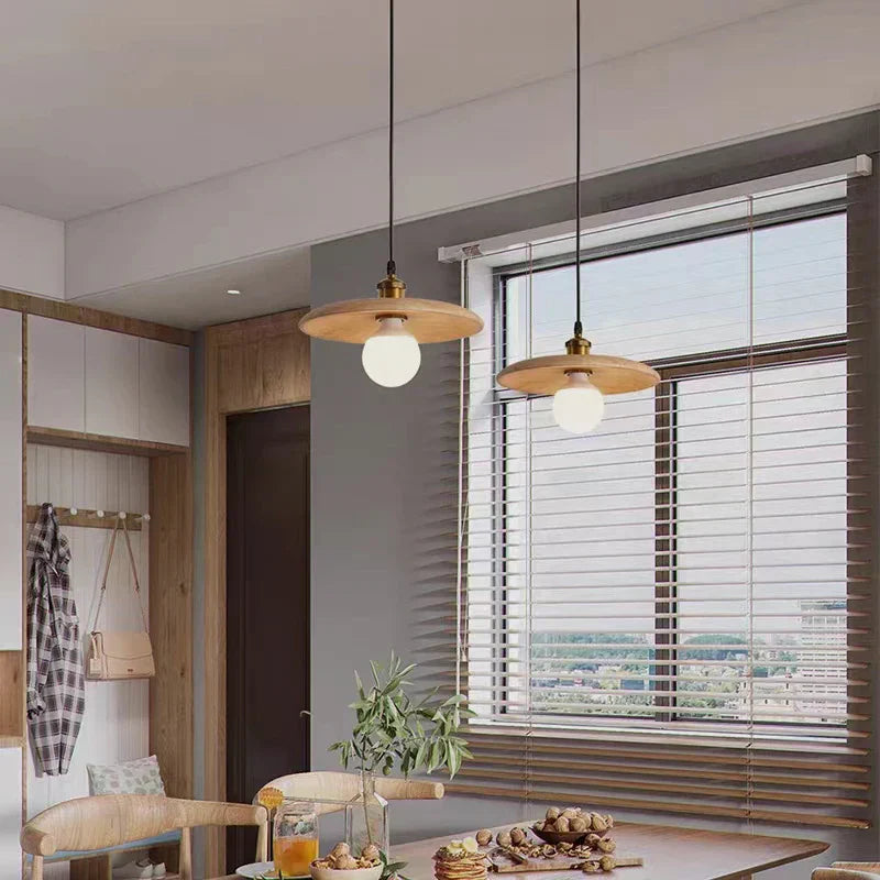 ScandiGlow - Rustieke Houten Hanglamp