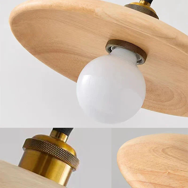 ScandiGlow - Rustieke Houten Hanglamp