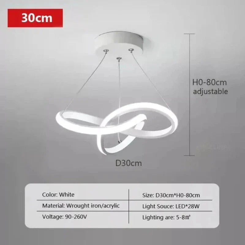 LumiWave - Lámpara de techo LED moderna