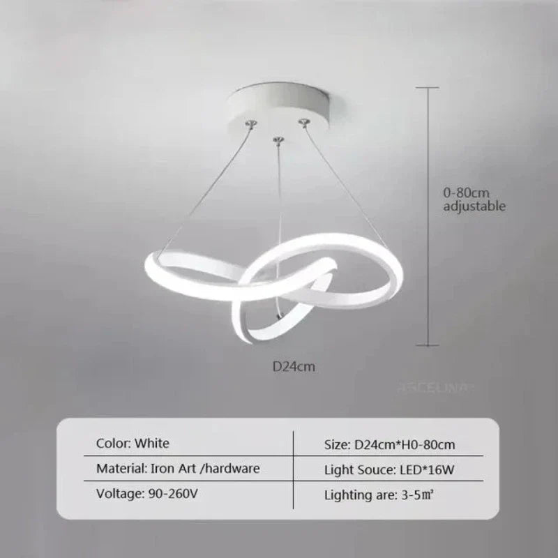 LumiWave - Lámpara de techo LED moderna