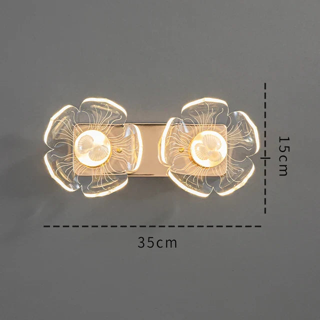 BloomGlow – Flower-shaped LED Wall Lamp for Bedroom & Living Room