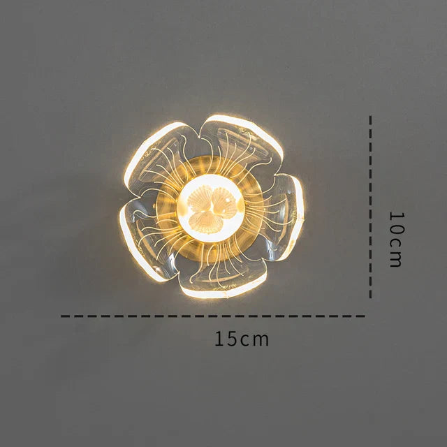 BloomGlow – Flower-shaped LED Wall Lamp for Bedroom & Living Room