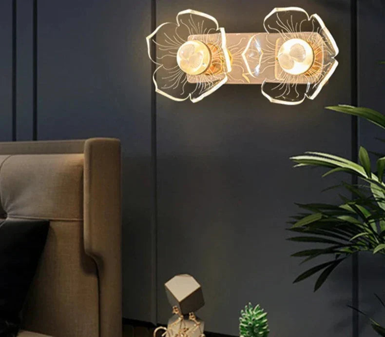 BloomGlow – Flower-shaped LED Wall Lamp for Bedroom & Living Room