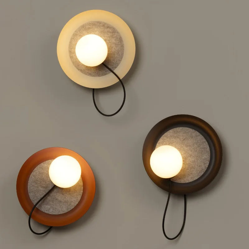 NordicGlow - Candeeiro de Parede LED com Globo de Vidro Iluminação Moderna