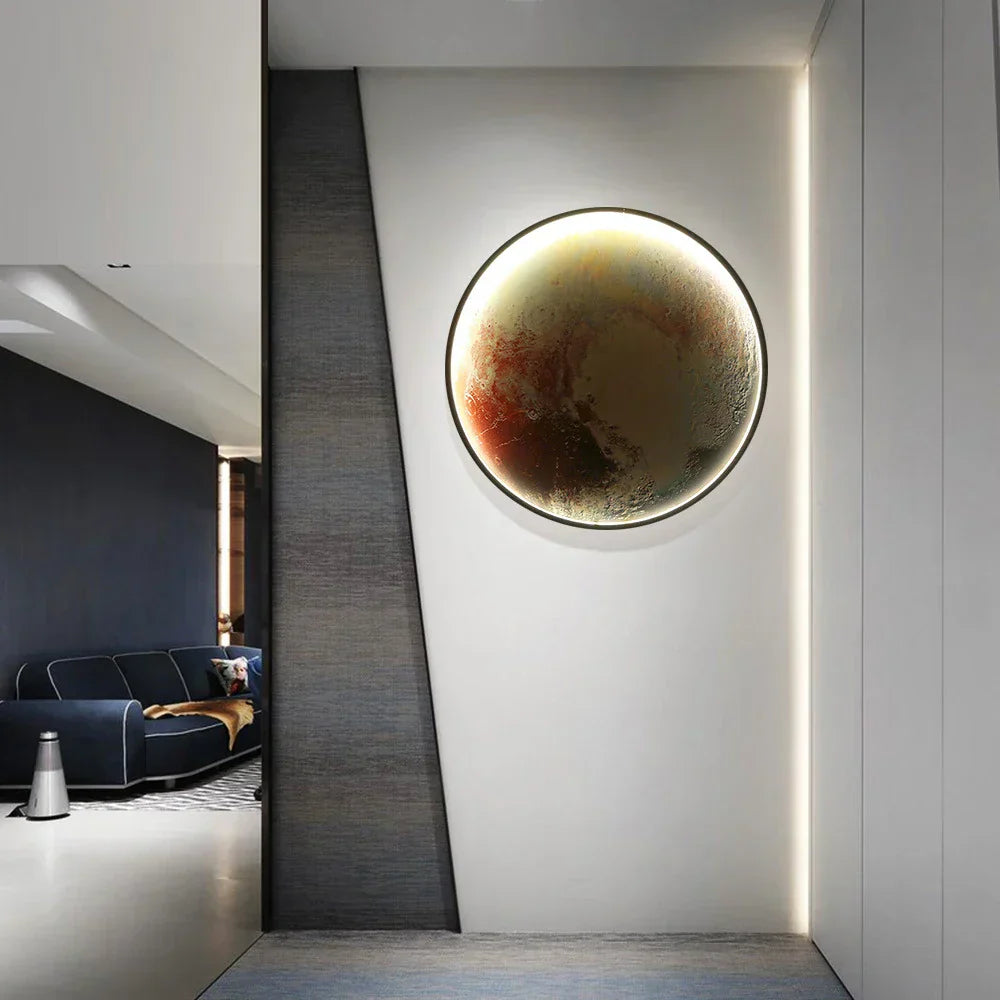 LunarGlow - LED Wall Lamp for a Soothing Bedroom Experience