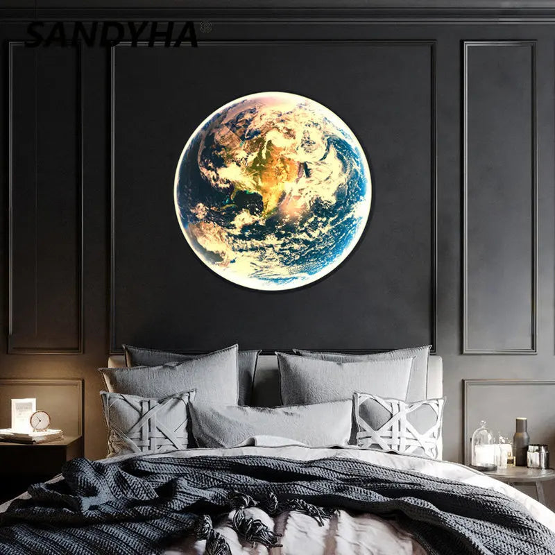 LunaGlow - Lámpara de pared lunar moderna