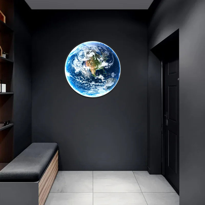LunarGlow - LED Wall Lamp for a Soothing Bedroom Experience