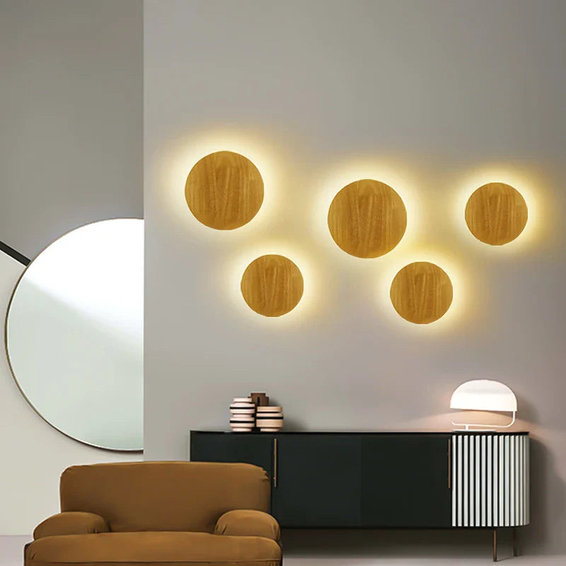 NordicGlow - Wandlamp van Massief Hout