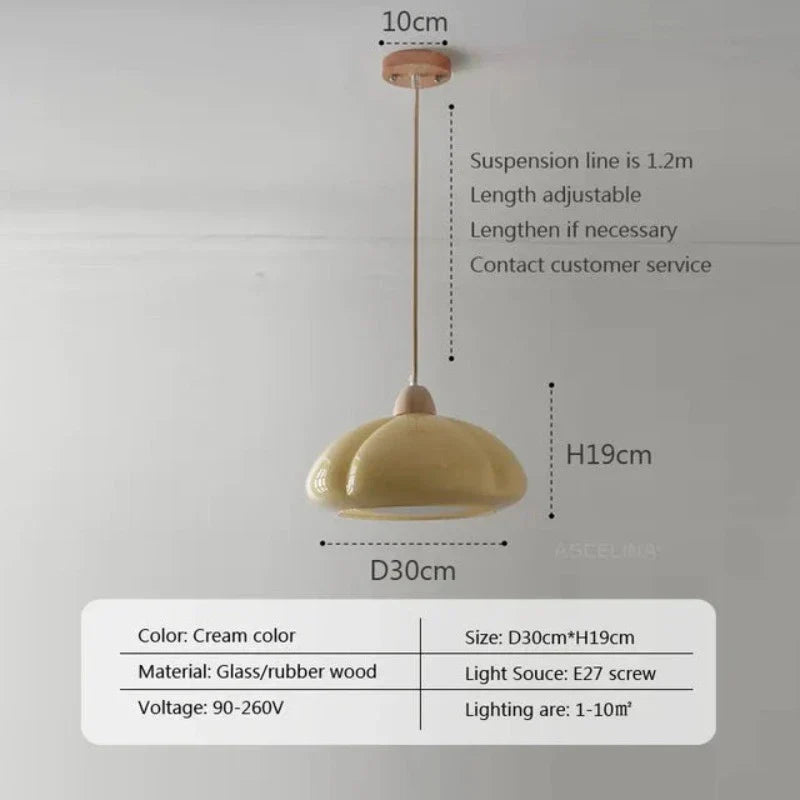 GothicElegance - Lampada a sospensione color crema