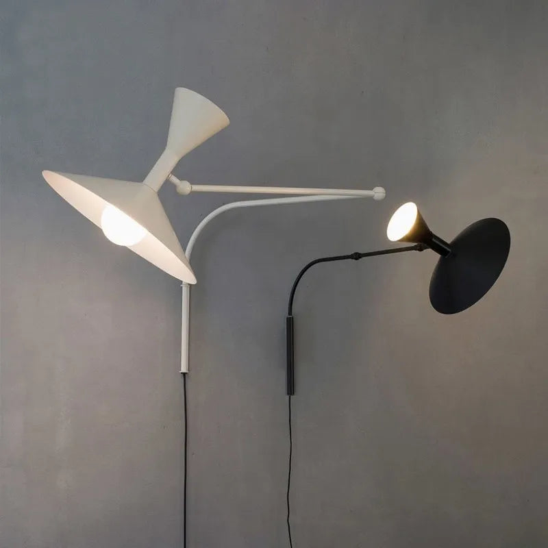 LumiFlex - Nordic Swing Wall Lamp – Adjustable LED Reading Lamp for Living and Work Spaces