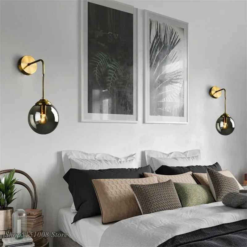 GlasLuxe - Lampada da parete in vetro moderna